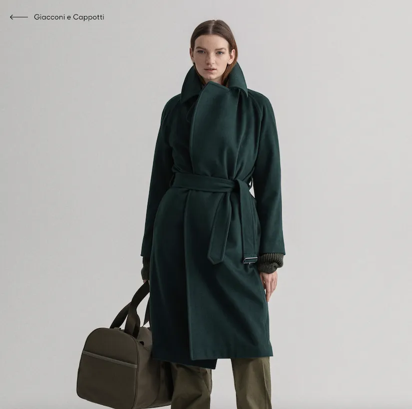 Cappotto Gant Donna con cintura in misto lana 4751053