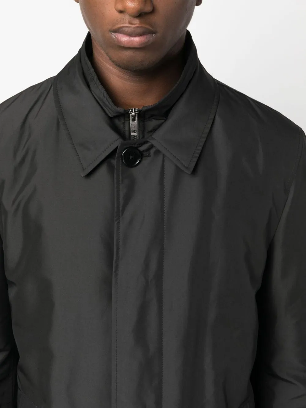 cappotto impermeabile nero