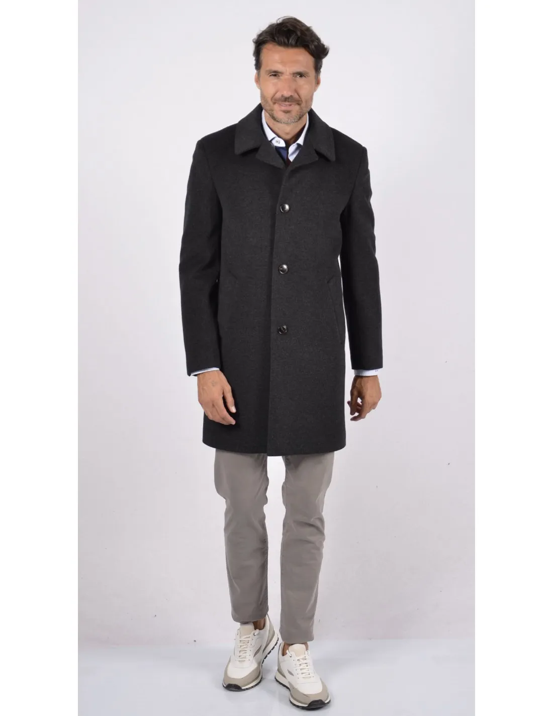 Cappotto in lana GRIGIO Mod Milano UK ANC A / I