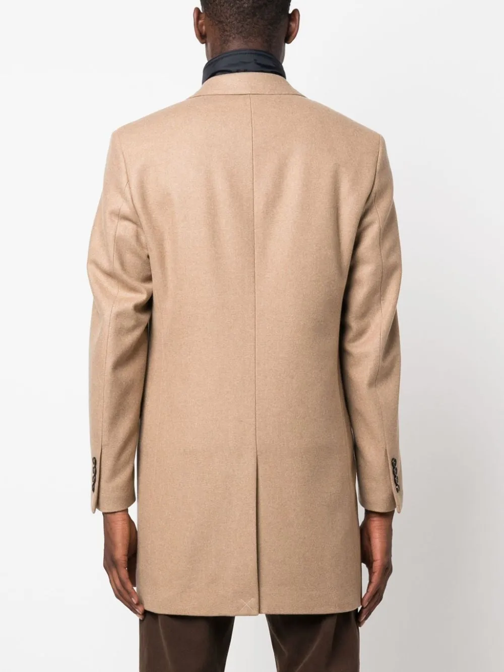 cappotto monopetto beige