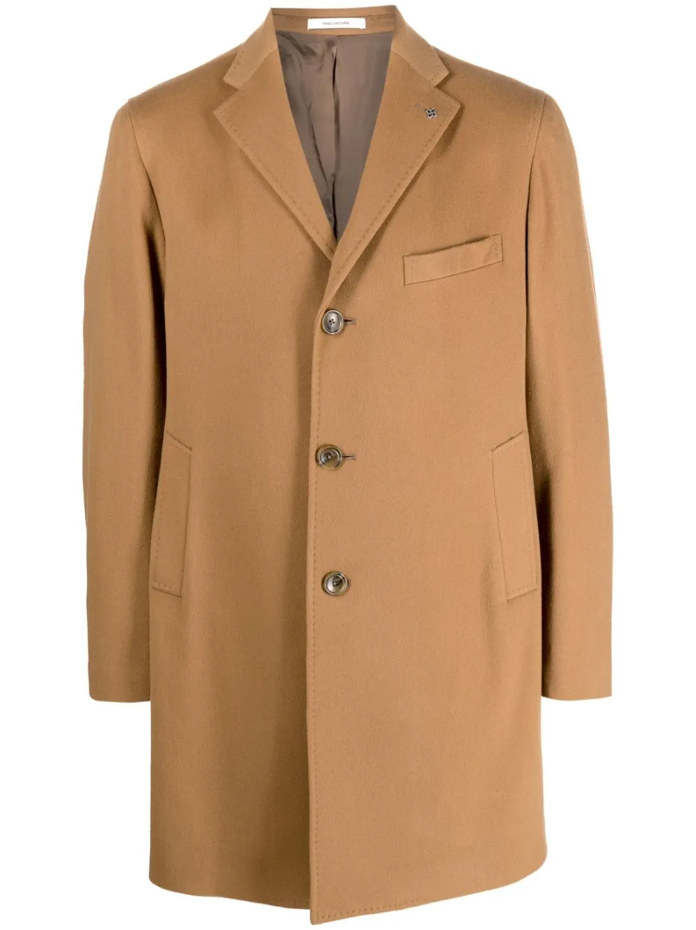 cappotto monopetto fango