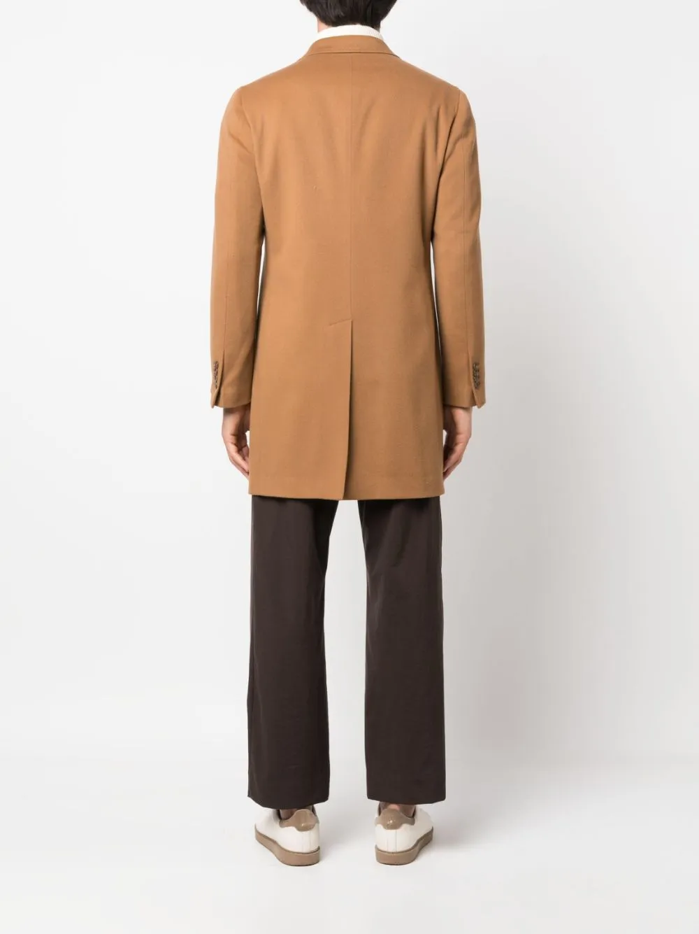 cappotto monopetto fango