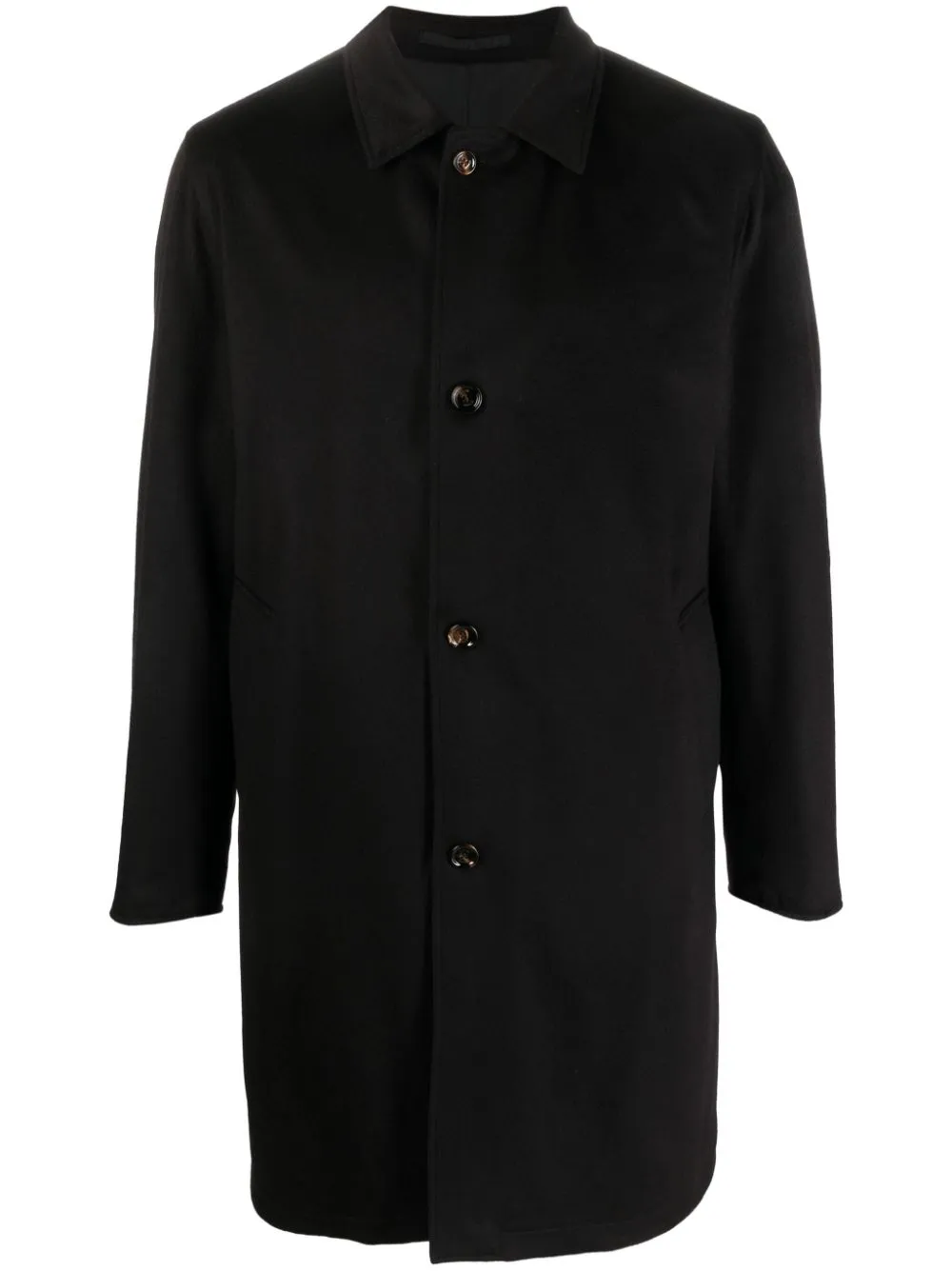 cappotto monopetto nero