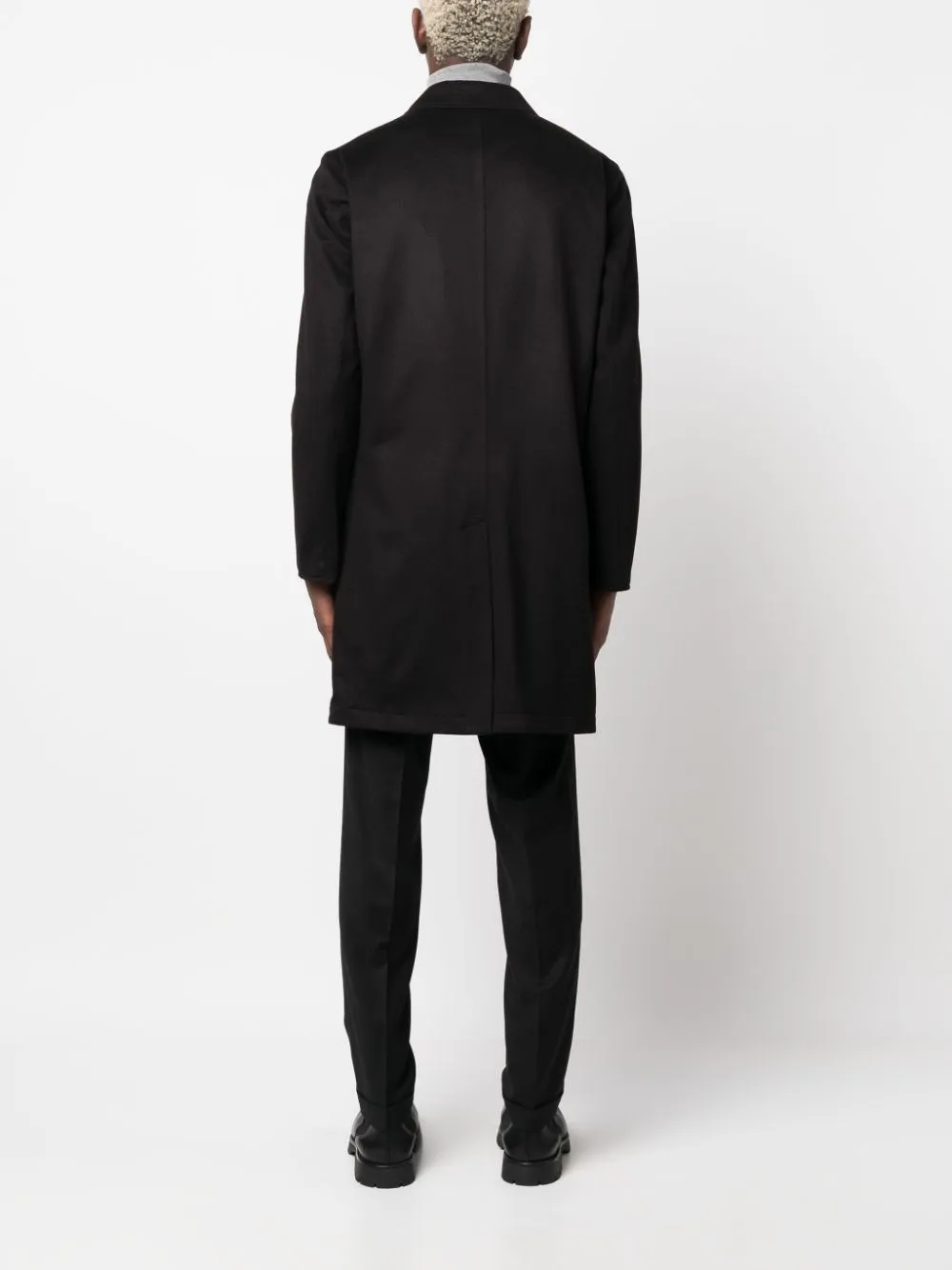 cappotto monopetto nero