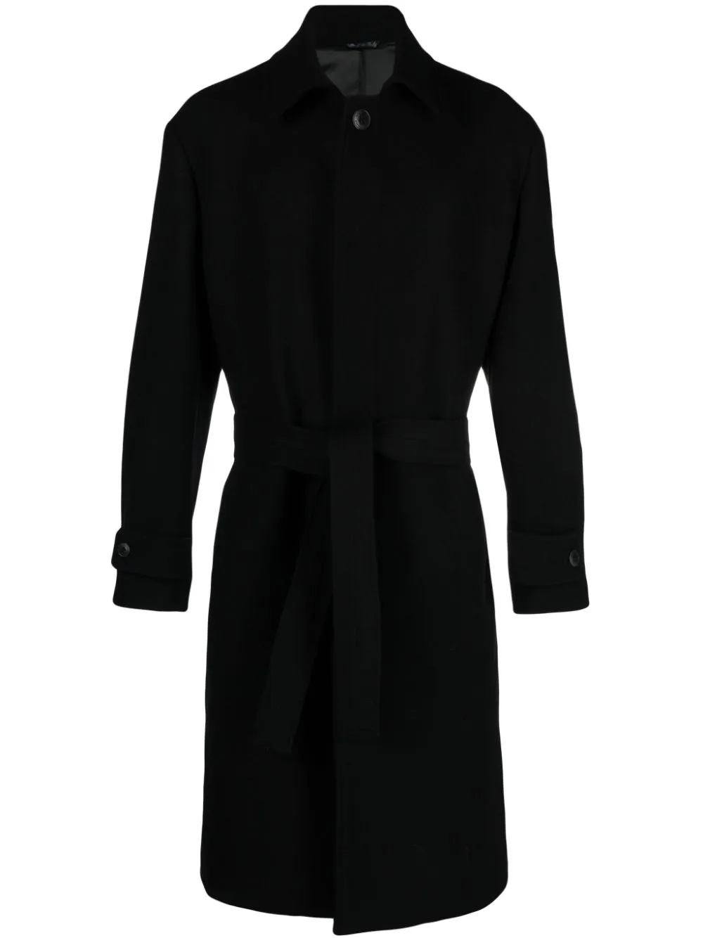 cappotto nero monopetto