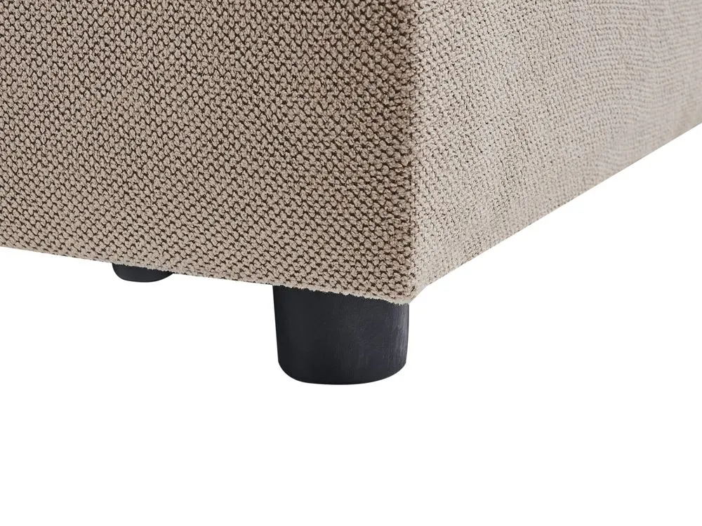 Chaise longue tessuto tortora VIZILLE