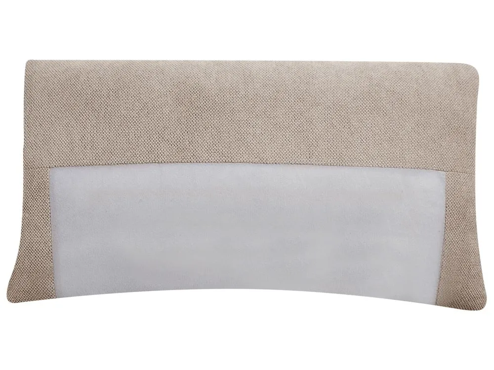 Chaise longue tessuto tortora VIZILLE