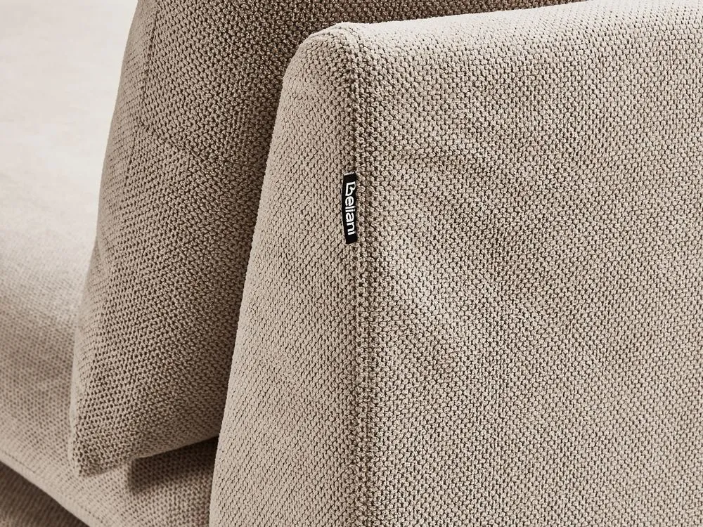 Chaise longue tessuto tortora VIZILLE