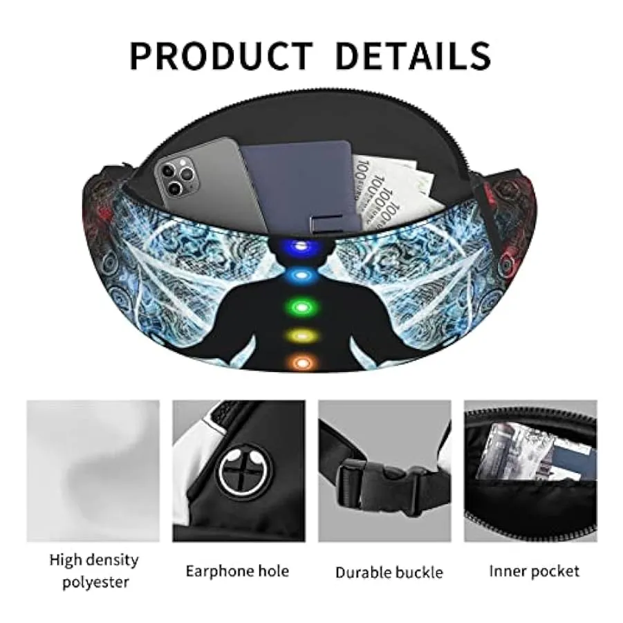 Chakra da meditazione Marsupio Sport Marsupio Borsa a tracolla per corsa Viaggiare Escursionismo 177722381