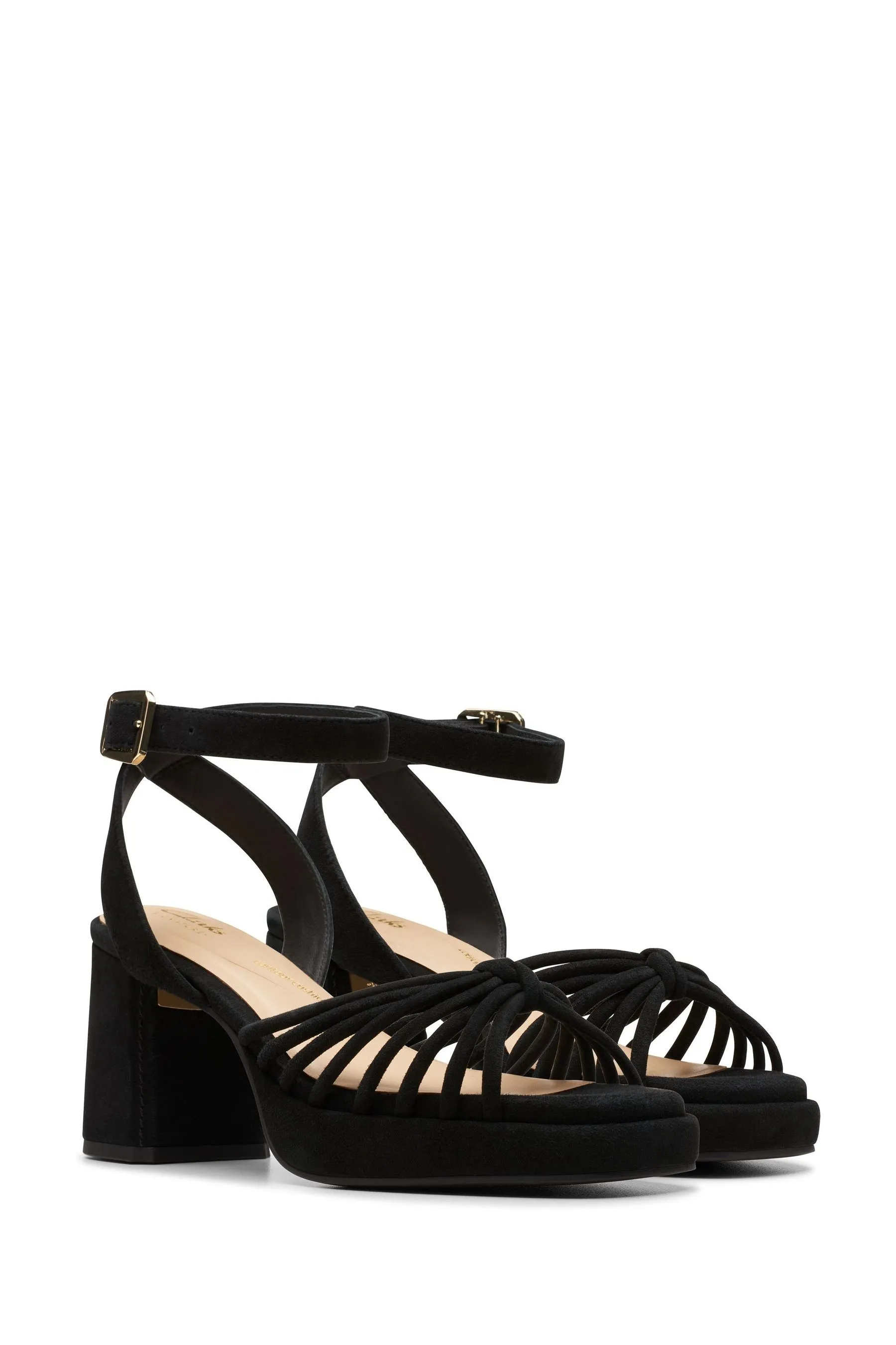 Clarks Suede Ritzy75 Faye Sandals    