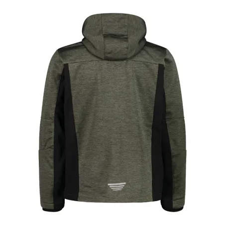 CMP   uomo    Giacca in softshell con cappuccio 15FP