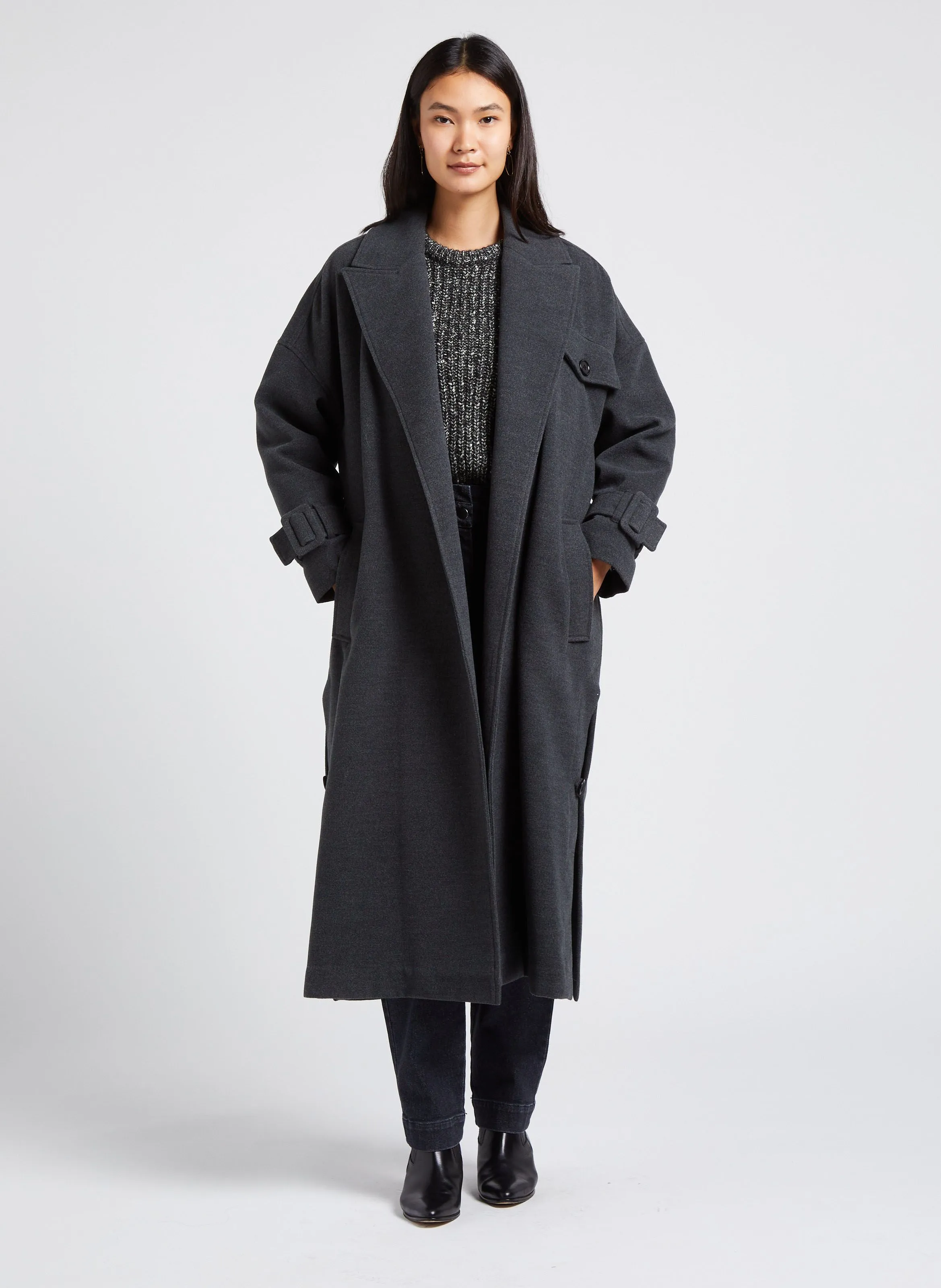  COLLECTORS CLUB   CAMERON - Cappotto con revers | Grigio