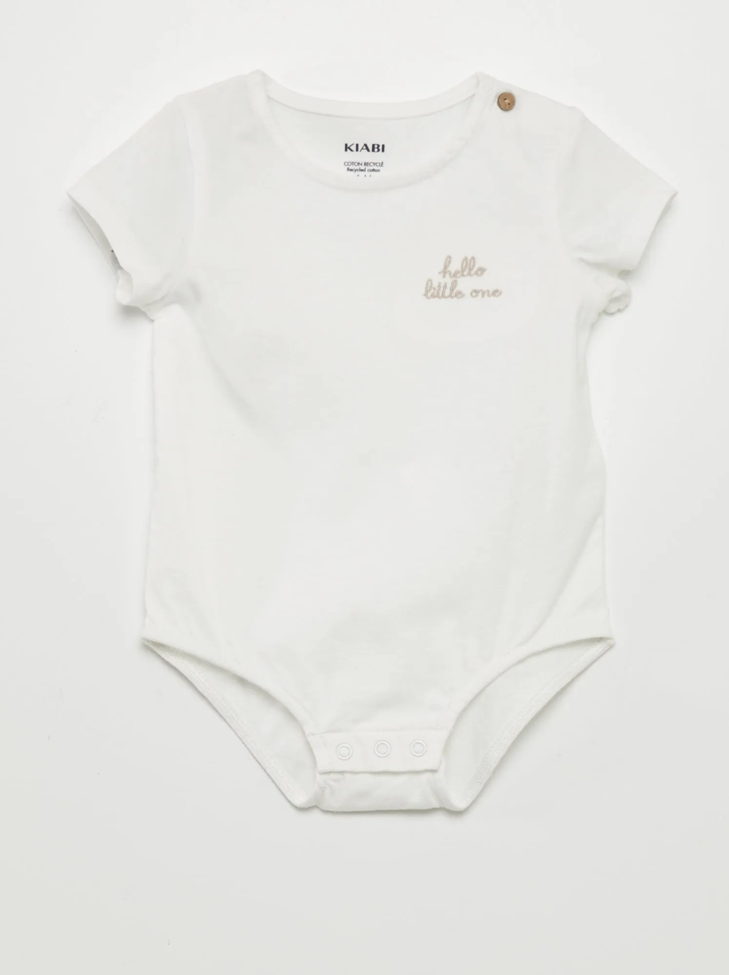 Completo body + salopette in denim - BIANCO