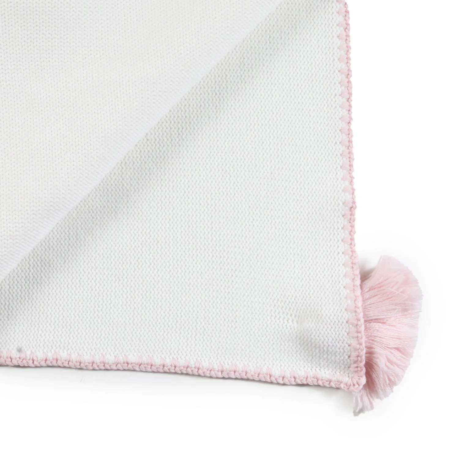 Coperta Di Lana Colibri Panna E Rosa Neonata
