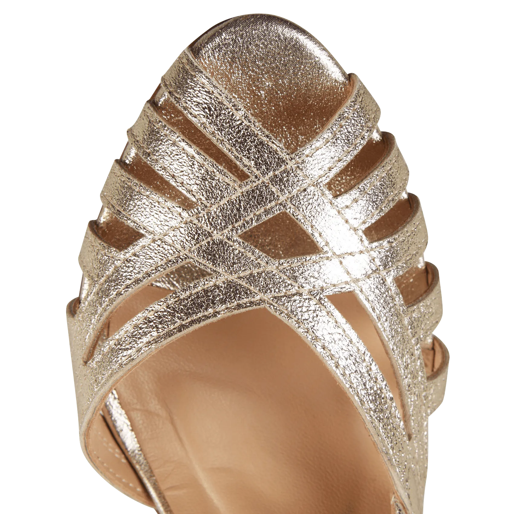  COSMOPARIS   DALY - Décolleté in pelle metallizzata | Dorato