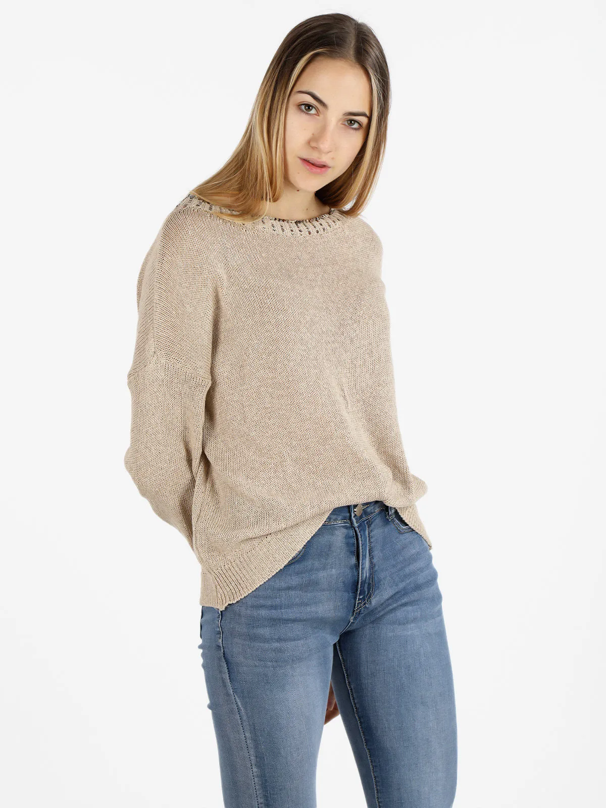 Daystar Pull femme oversize en maille