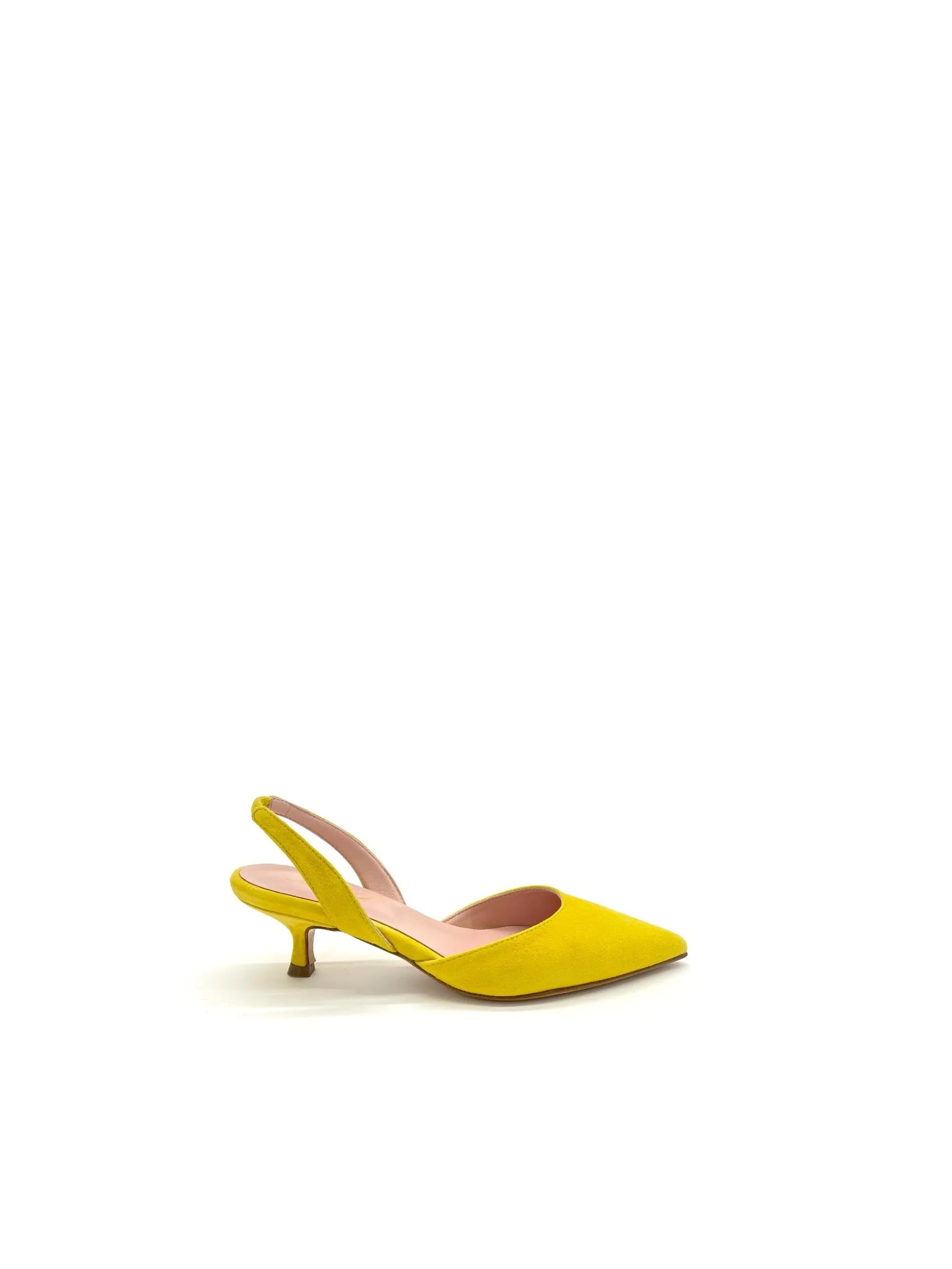 DECOLLETE' GIALLO SCAMOSCIATO