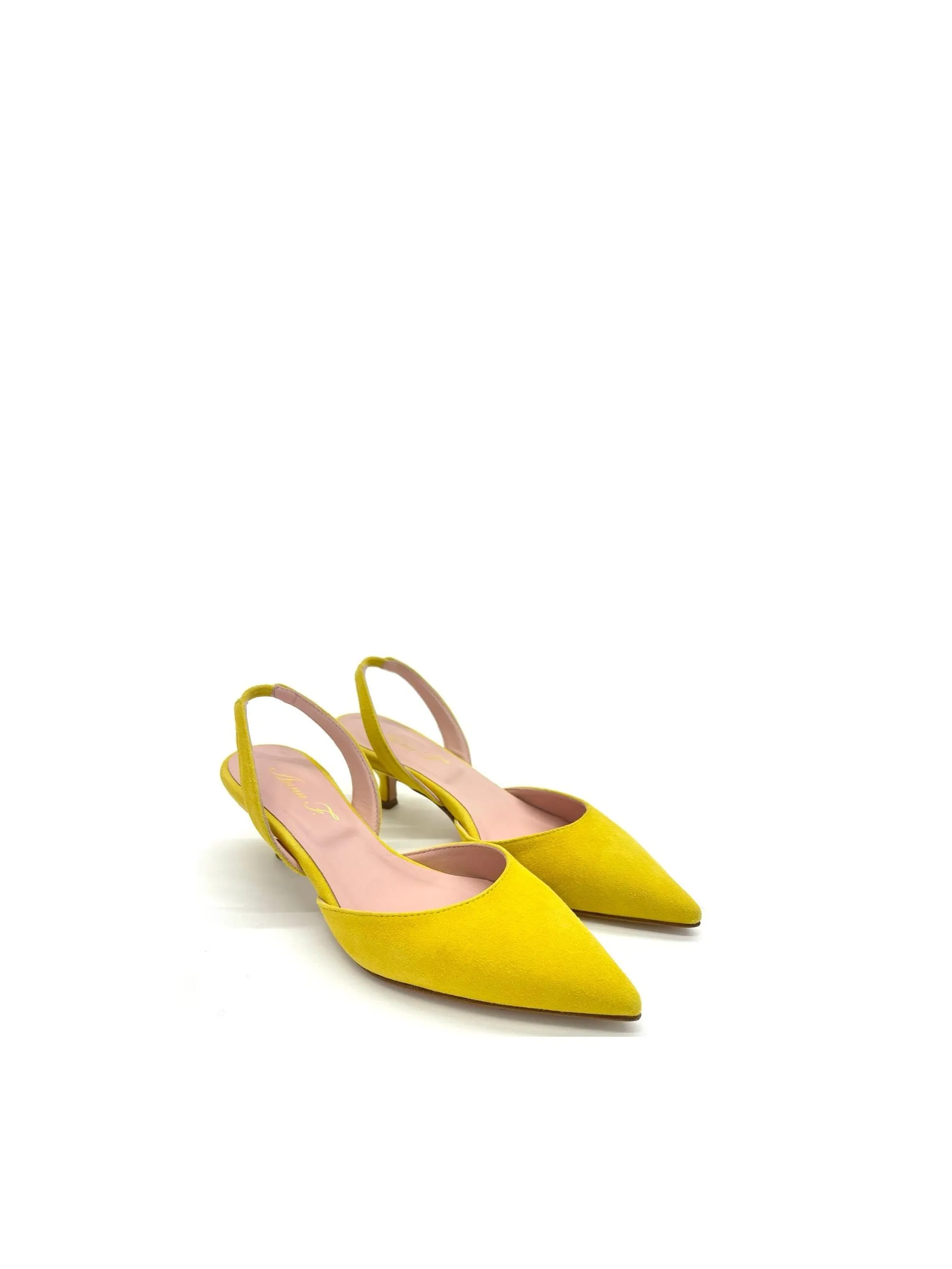 DECOLLETE' GIALLO SCAMOSCIATO