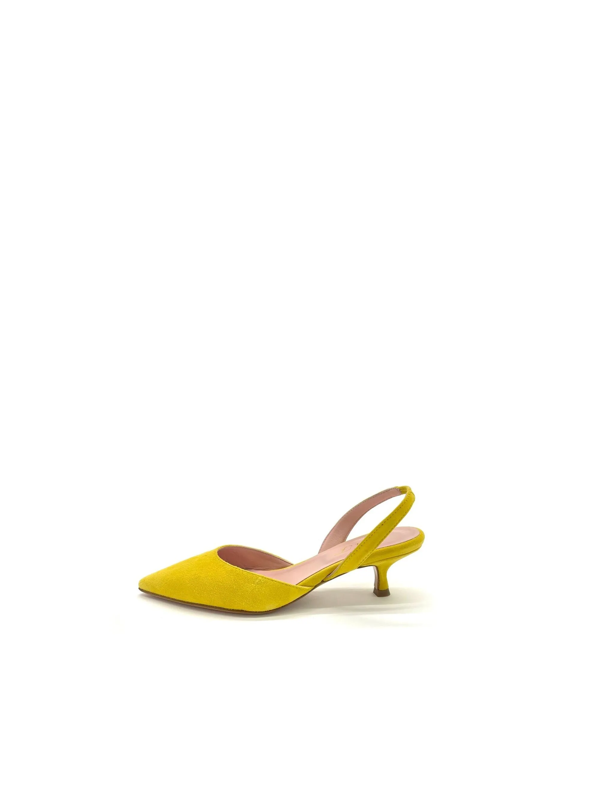 DECOLLETE' GIALLO SCAMOSCIATO