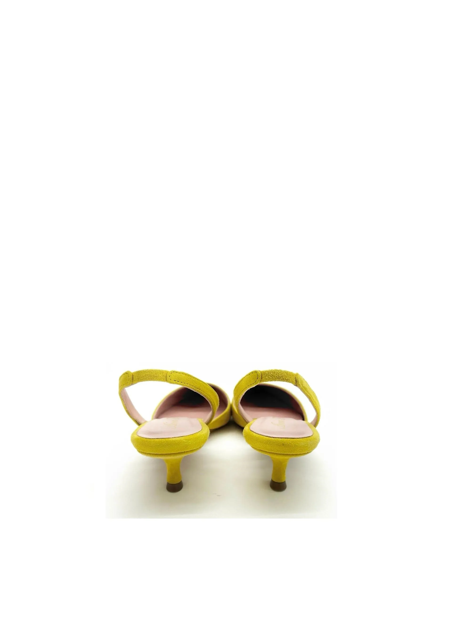DECOLLETE' GIALLO SCAMOSCIATO