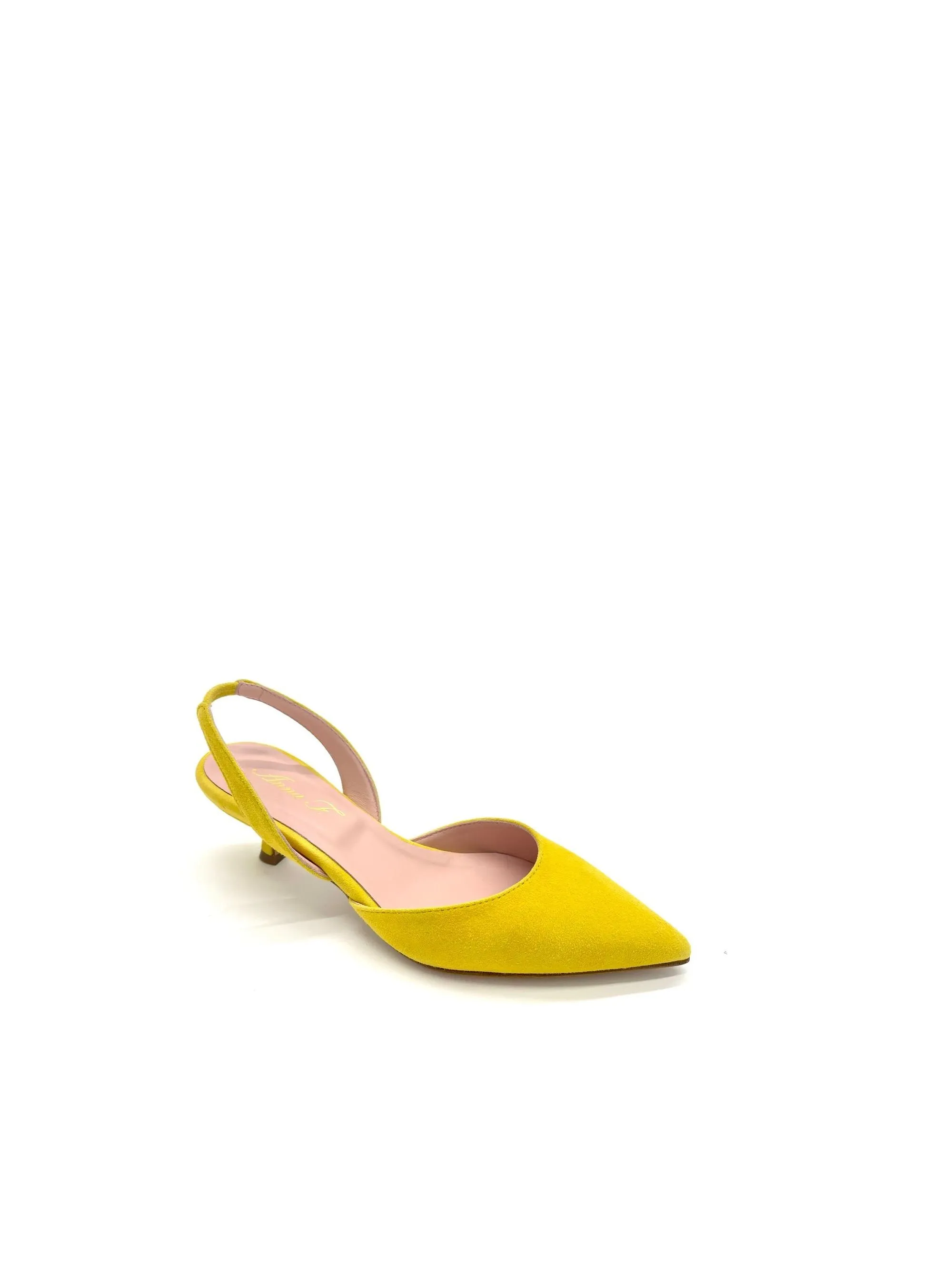 DECOLLETE' GIALLO SCAMOSCIATO
