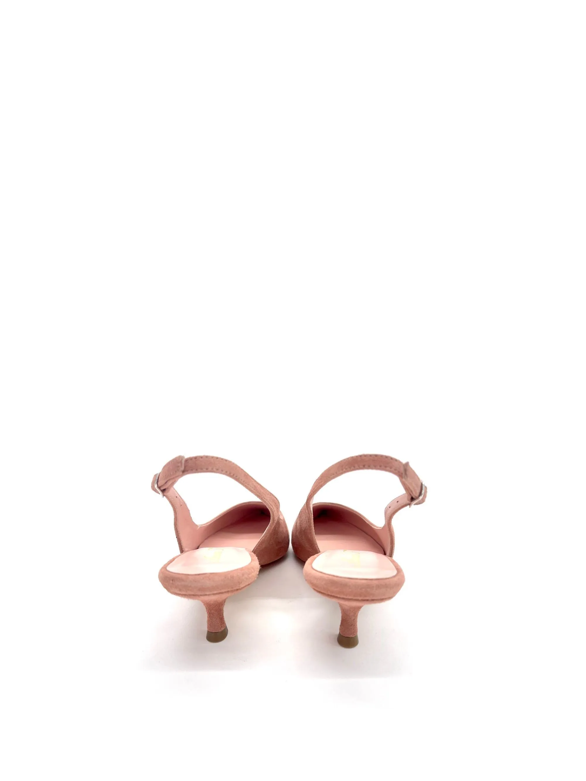 DECOLLETE' ROSA SCAMOSCIATO