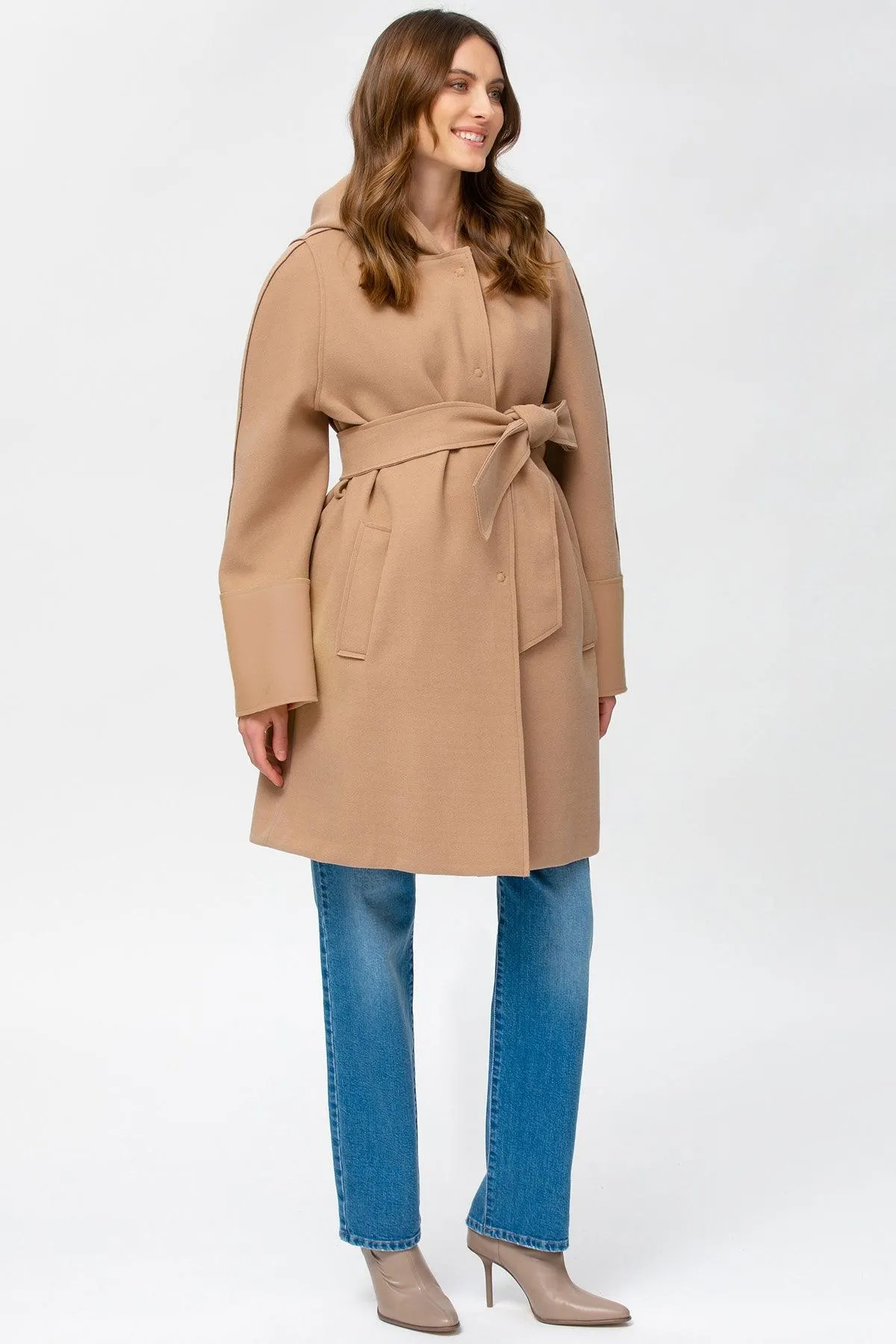 DIVINA | Cappotto Premaman Beige