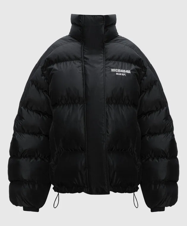 Dolce&Gabbana Giubbotto nero con ricamo DGVIB3 F9R72ZGH095