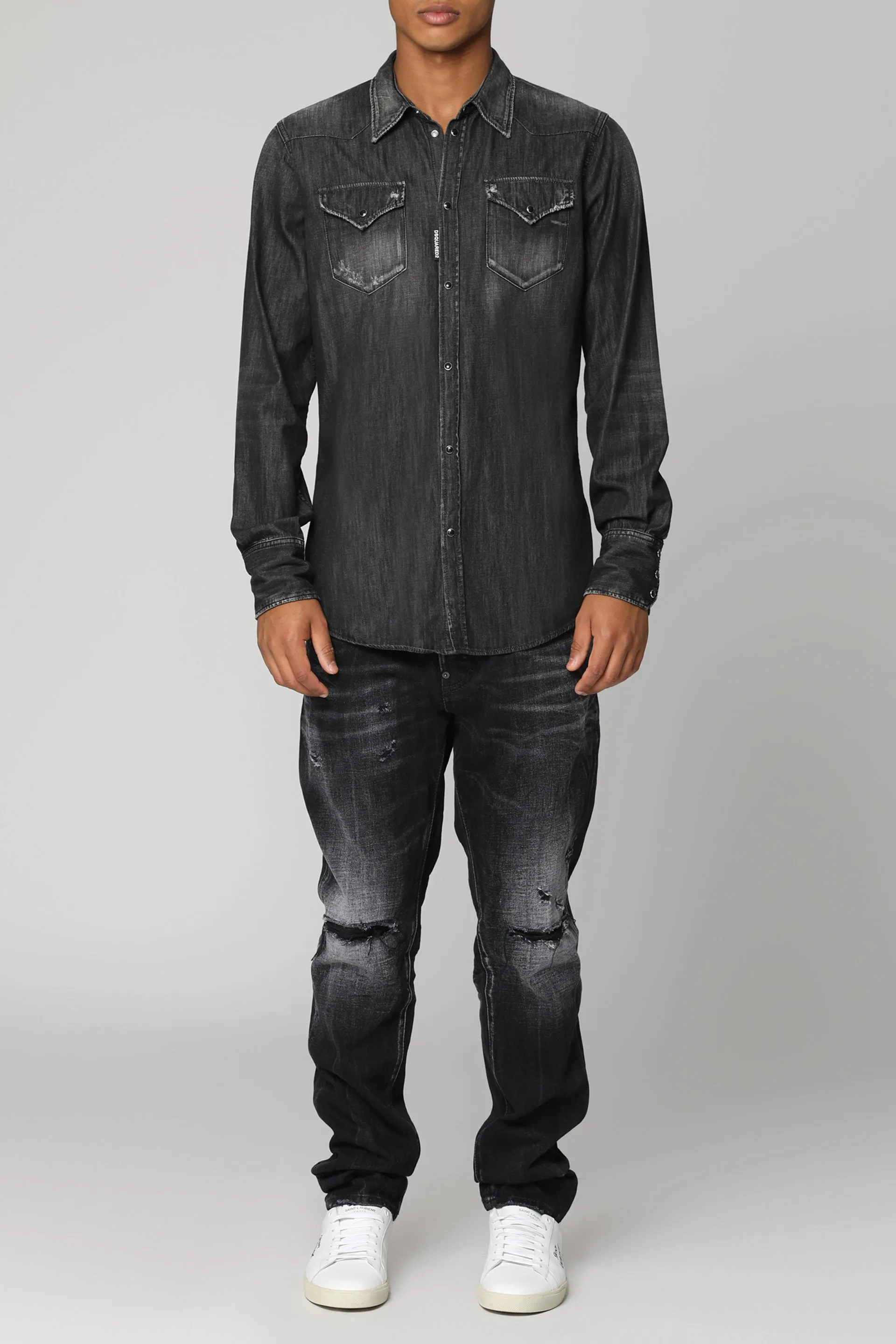 Dsquared2 Camicia Classic Western in denim