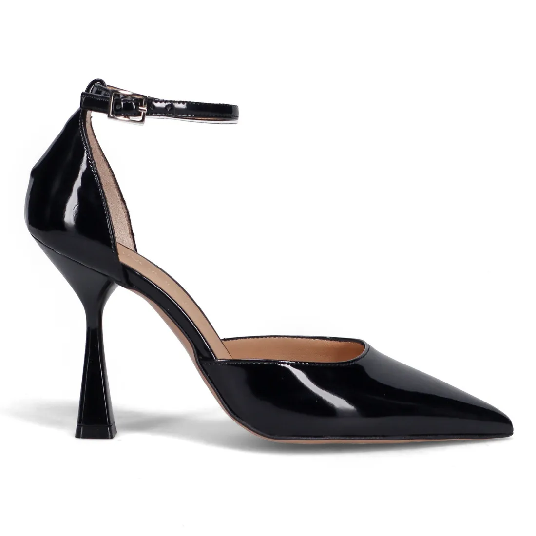 Décolleté elegante Sangiorgio in vernice nera con tacco alto