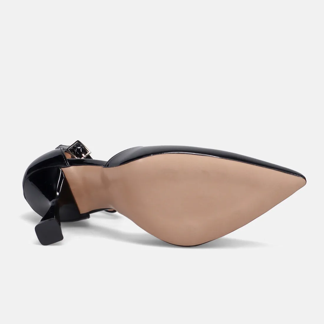 Décolleté elegante Sangiorgio in vernice nera con tacco alto