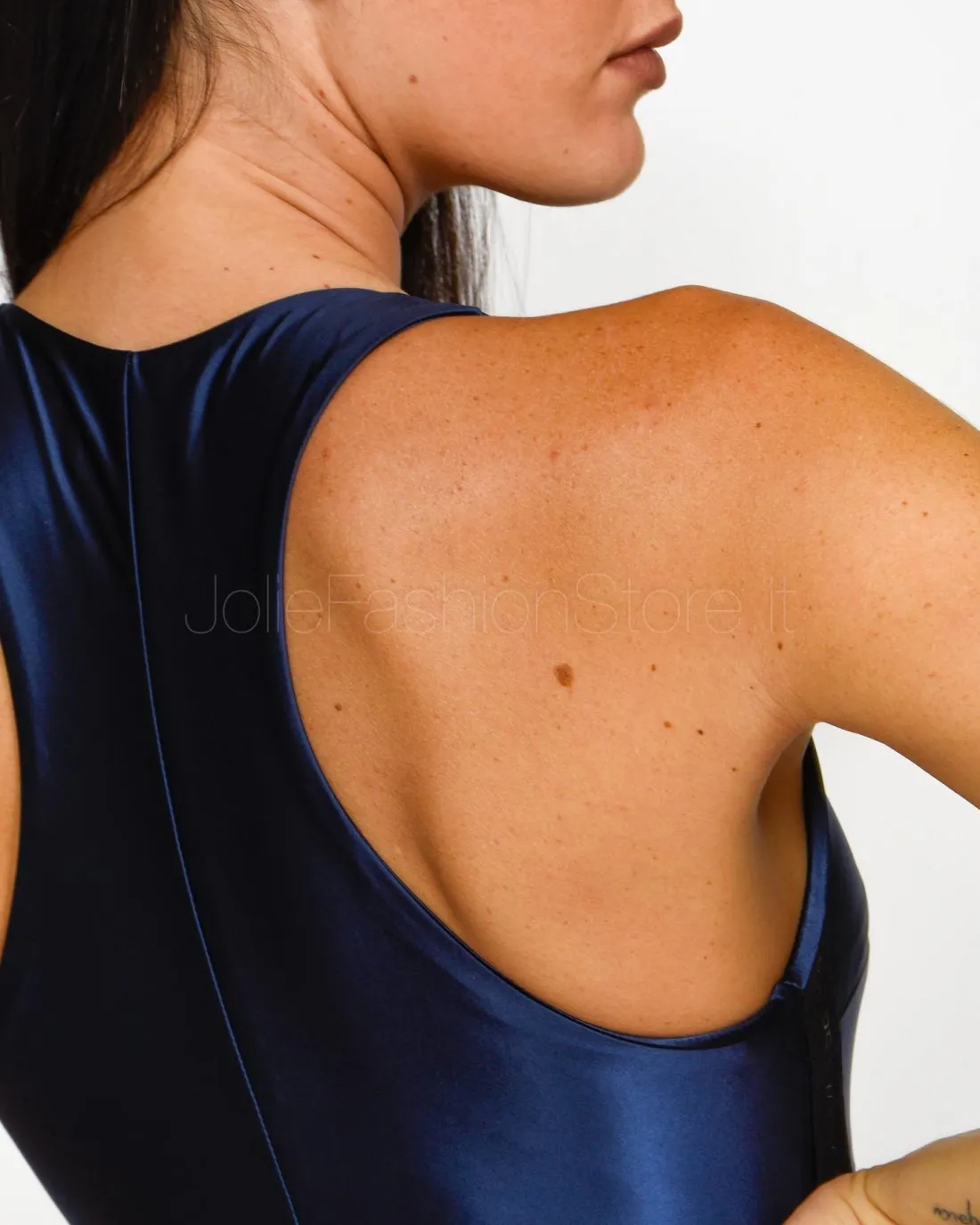 ---------------  ---------------  ---------------  ---------------  --------------Elisabetta Franchi Tuta in Lycra Navy------