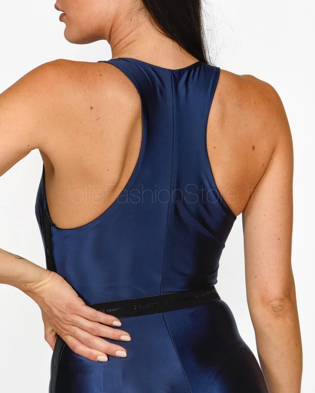 ---------------  ---------------  ---------------  ---------------  --------------Elisabetta Franchi Tuta in Lycra Navy------
