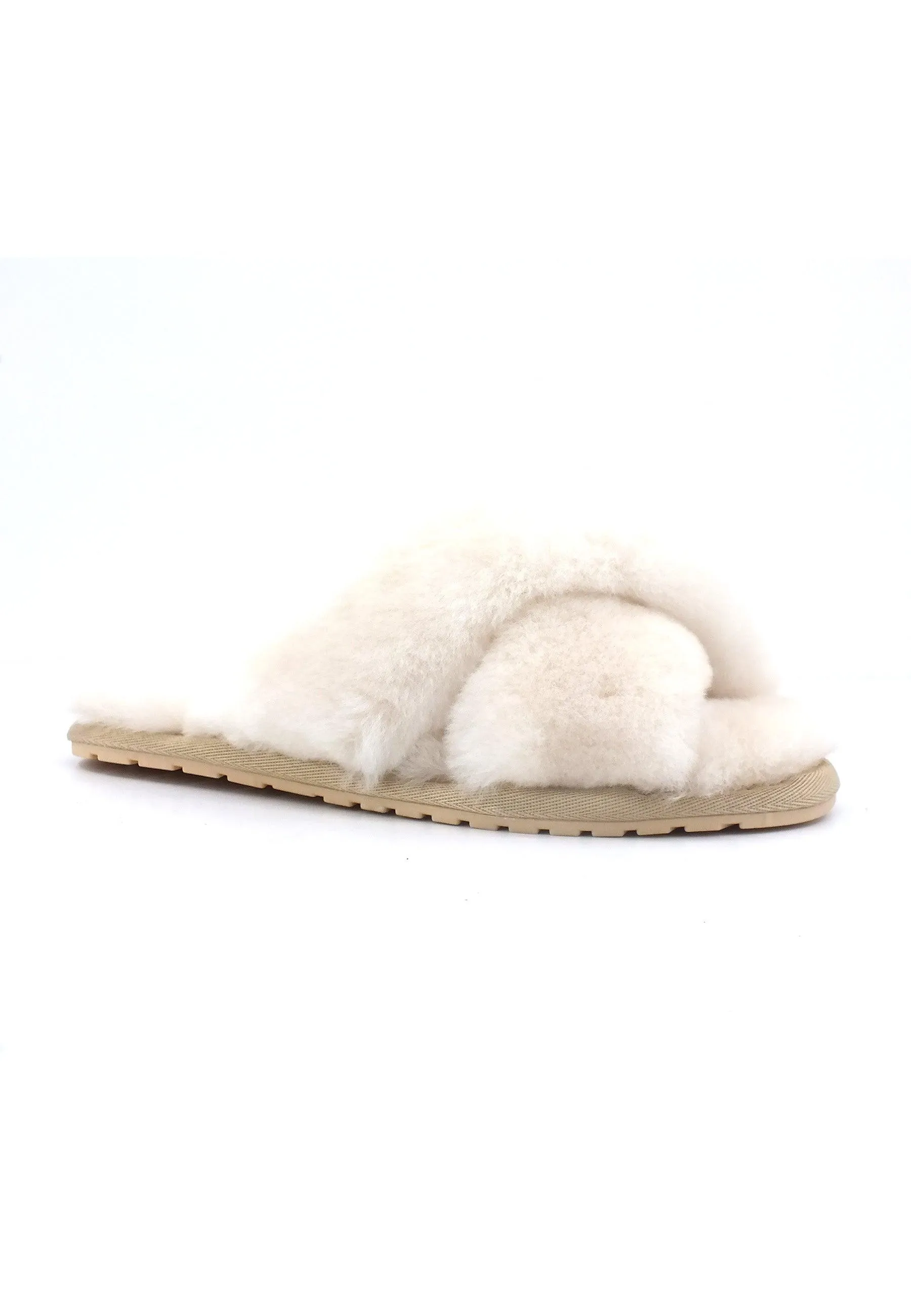 EMU Mayberry Ciabatta Pelo Donna Natural Bianco W11573