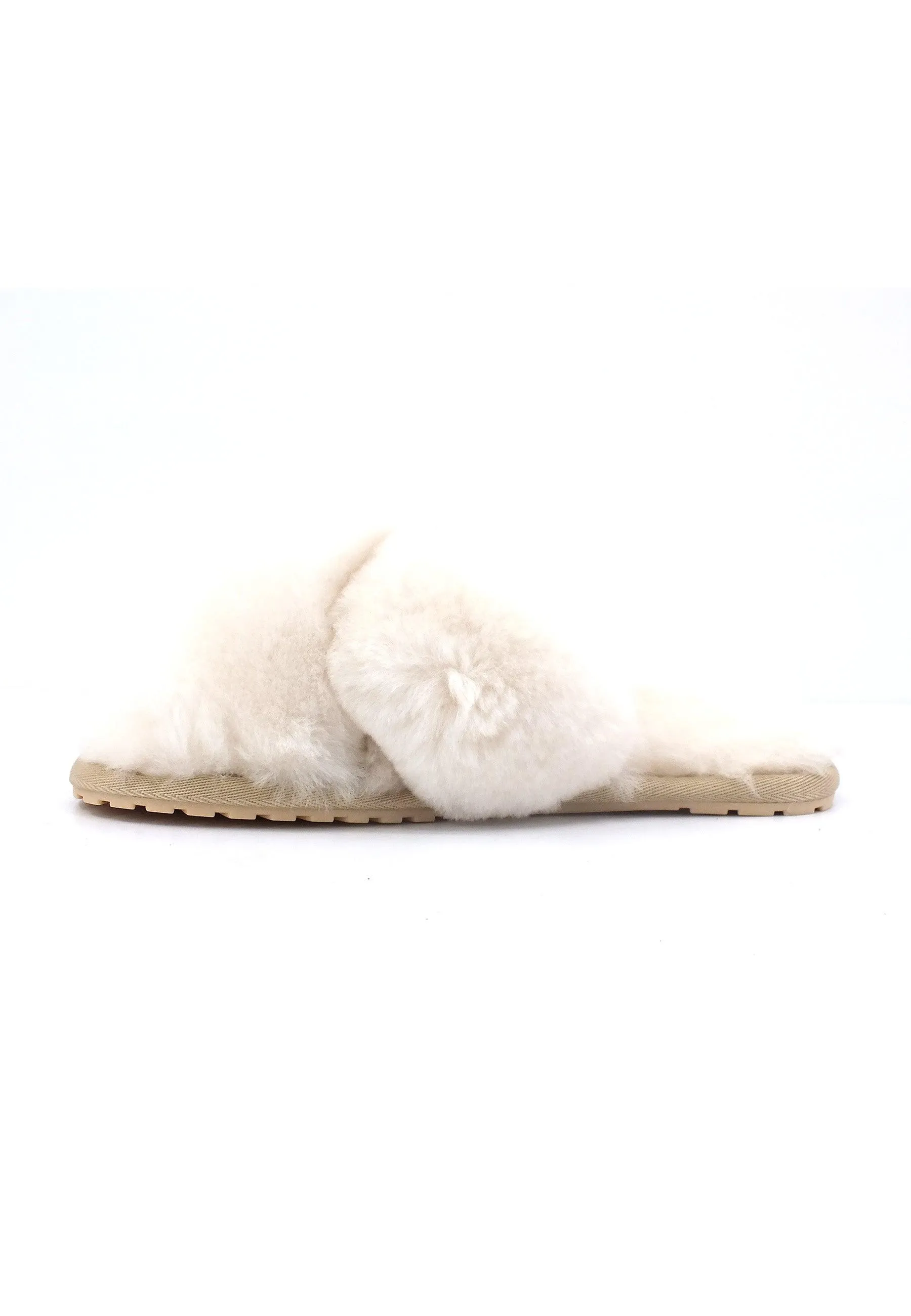EMU Mayberry Ciabatta Pelo Donna Natural Bianco W11573
