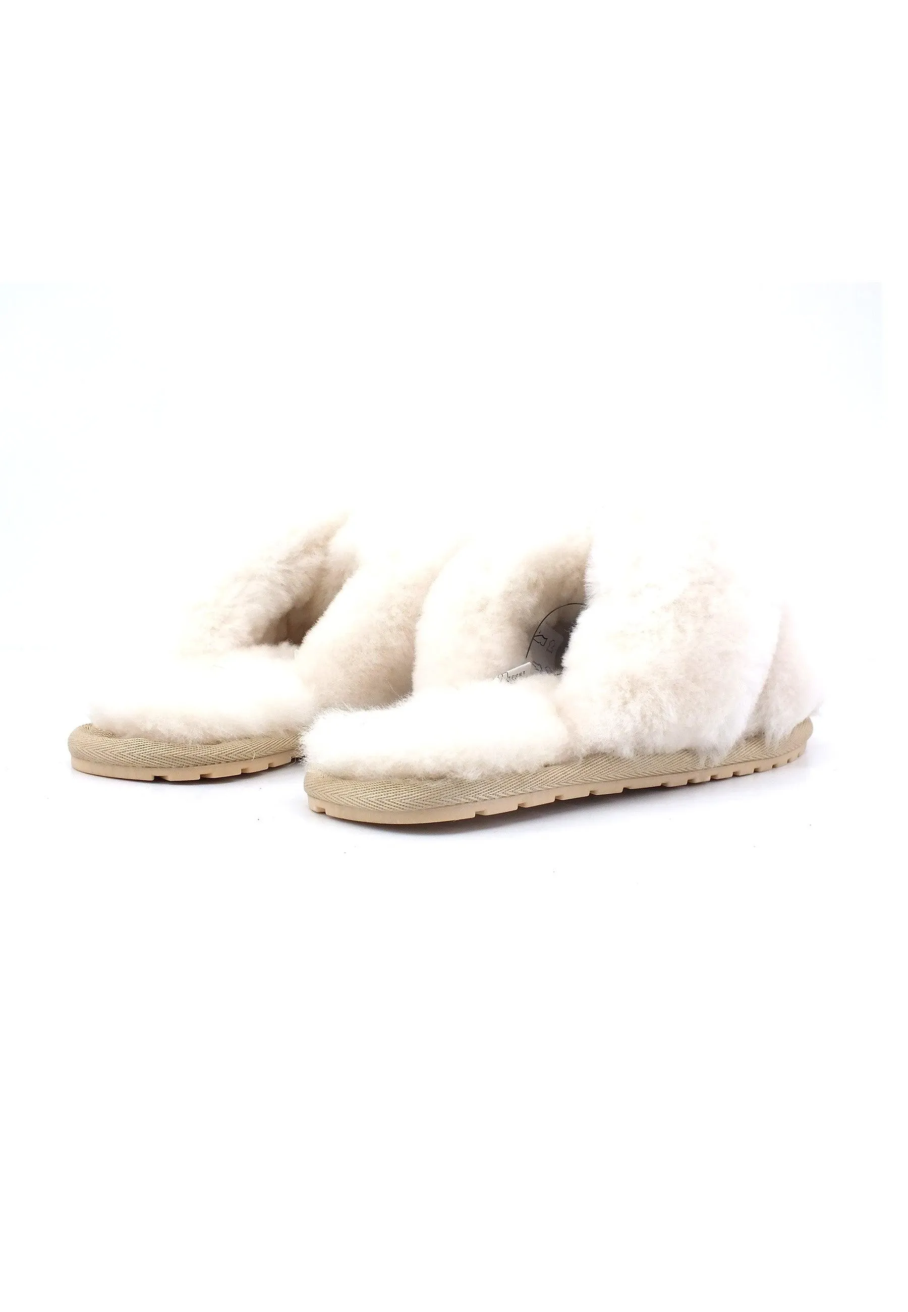 EMU Mayberry Ciabatta Pelo Donna Natural Bianco W11573
