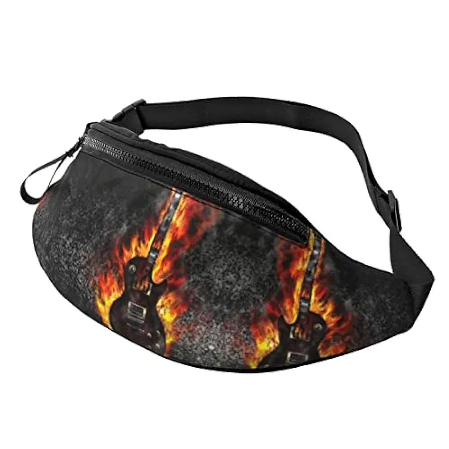 Escursionismo Marsupio Burning Guitar Flame Marsupio a tracolla Marsupio leggero 186969519