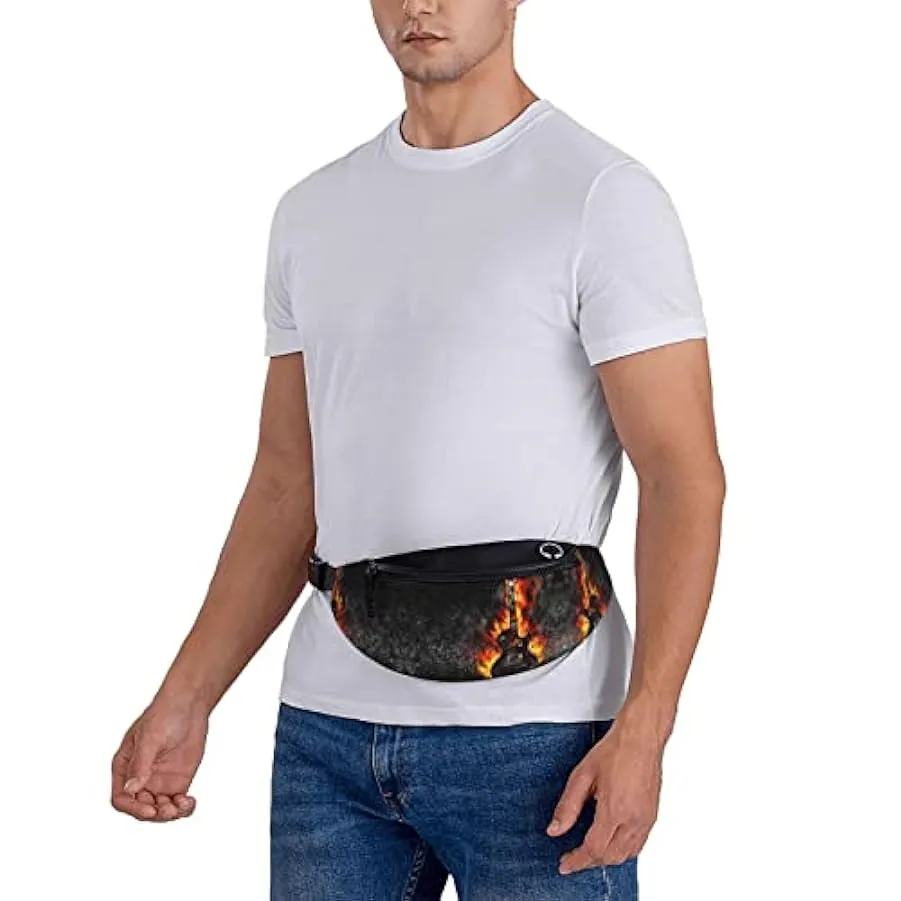 Escursionismo Marsupio Burning Guitar Flame Marsupio a tracolla Marsupio leggero 186969519