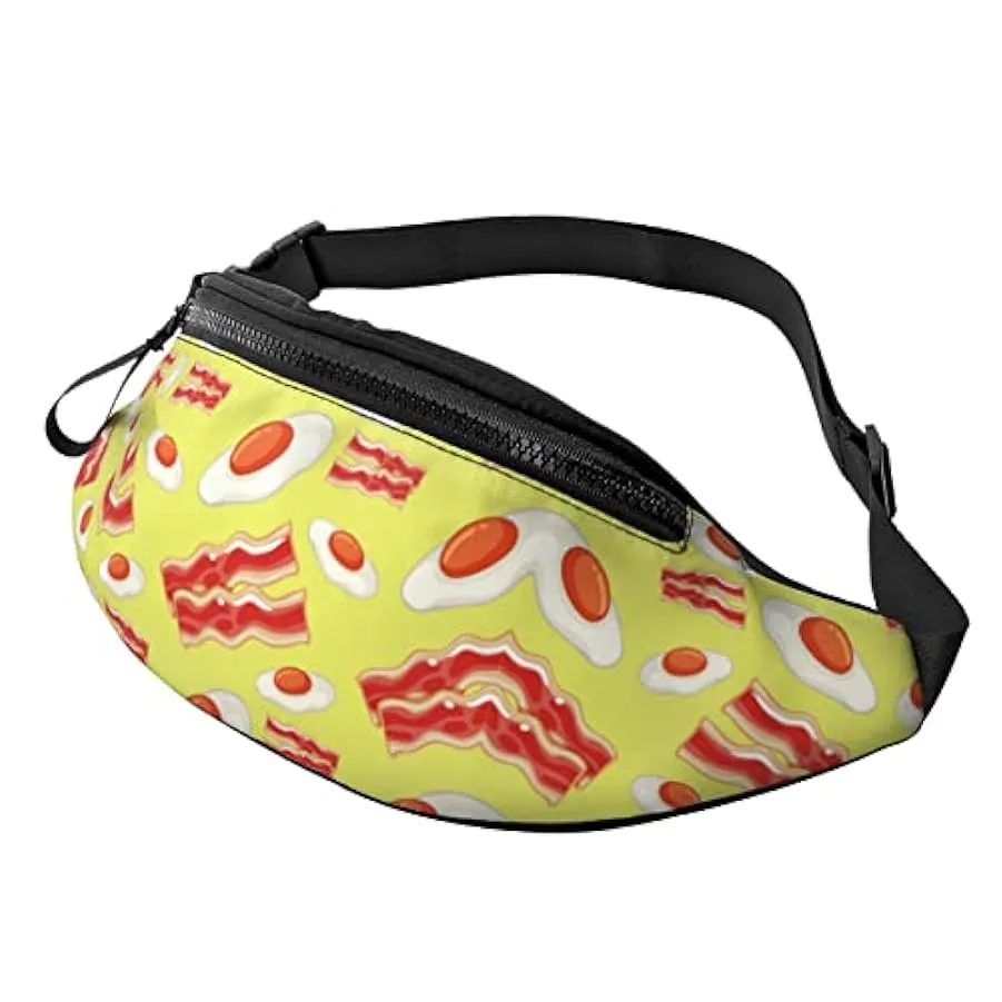 Escursionismo Marsupio Cartoon Gold Bacon Eggs Marsupio a tracolla Marsupio leggero 248186659