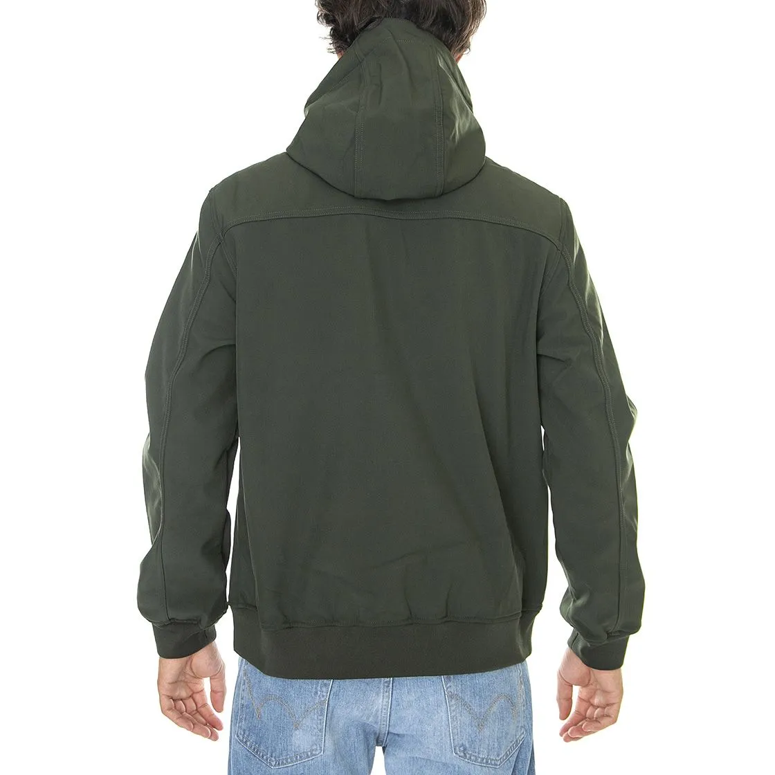 Farah Rudd Softshell Evergreen - Giacca Invernale con Cappuccio Uomo Verde    