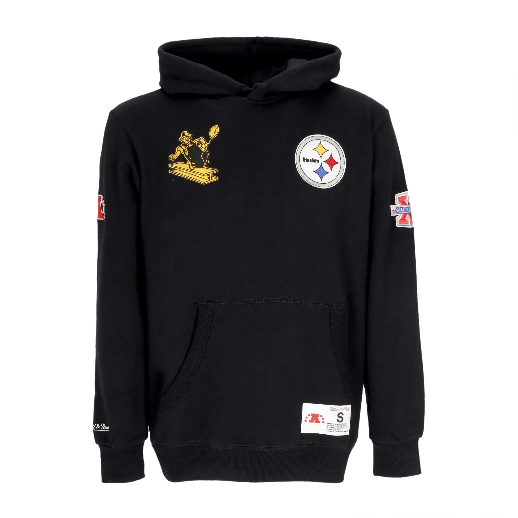 Felpa Cappuccio Uomo Nfl Hometown Fleece Hoodie Pitste Black