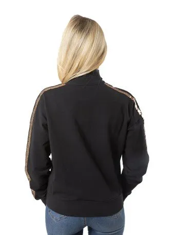 Felpa Donna Full Zip con Banda