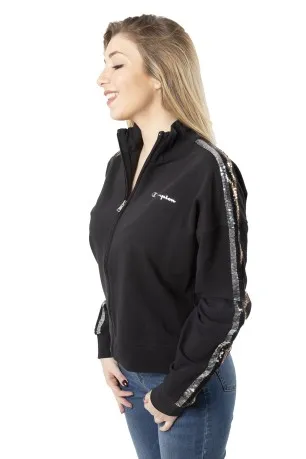 Felpa Donna Full Zip con Banda