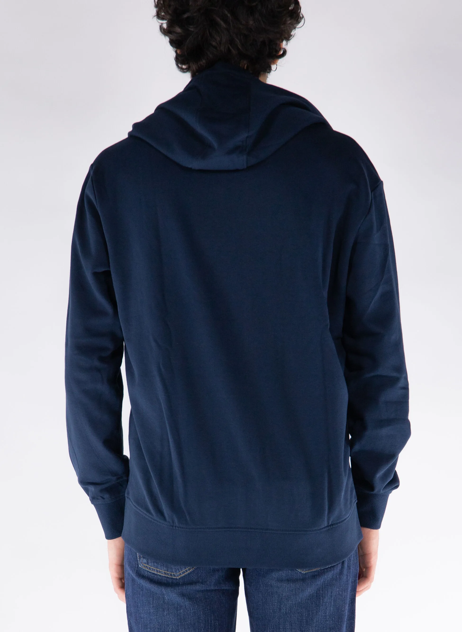 felpa full zip con logo
