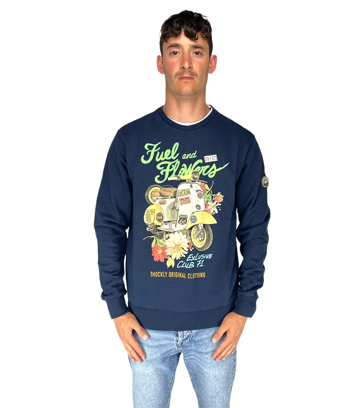 Felpa girocollo Uomo Shocly