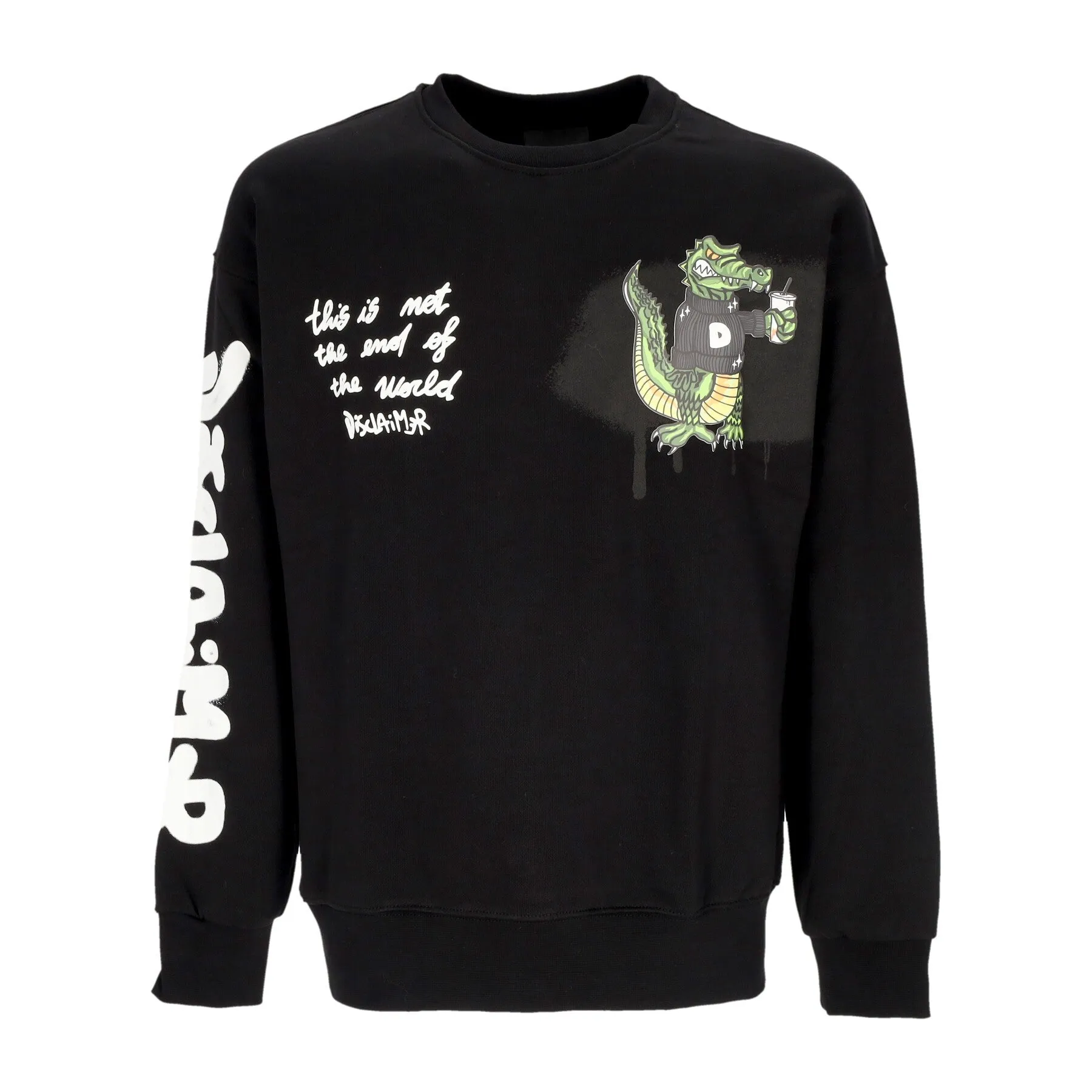Felpa Leggera Girocollo Uomo 25 Crewneck Black