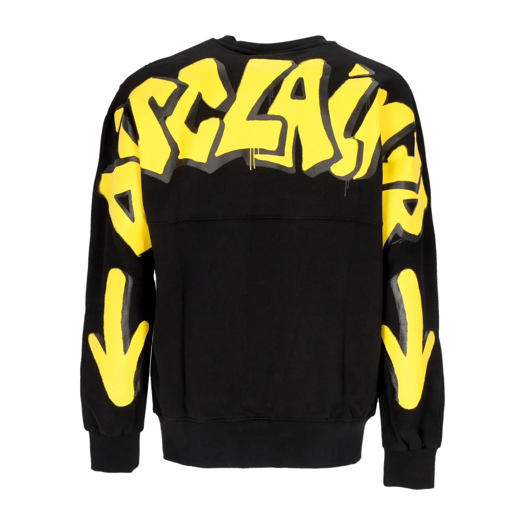 Felpa Leggera Girocollo Uomo Back Big Logo Crewneck Black/st Ochre