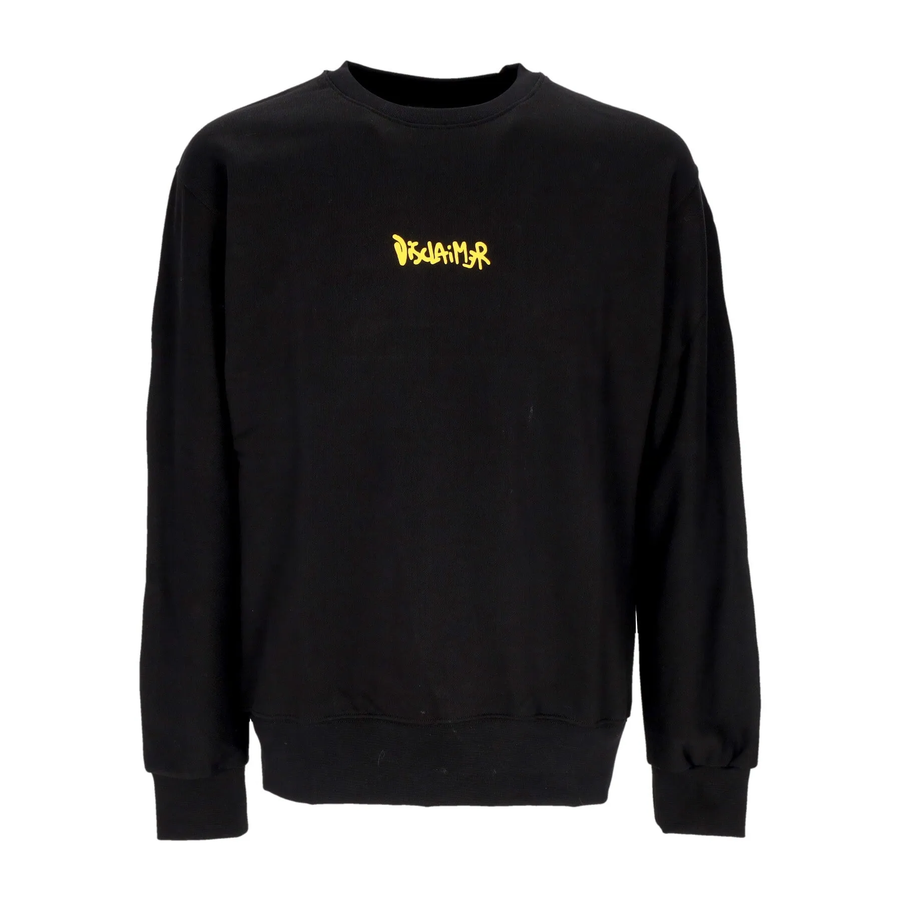 Felpa Leggera Girocollo Uomo Back Big Logo Crewneck Black/st Ochre