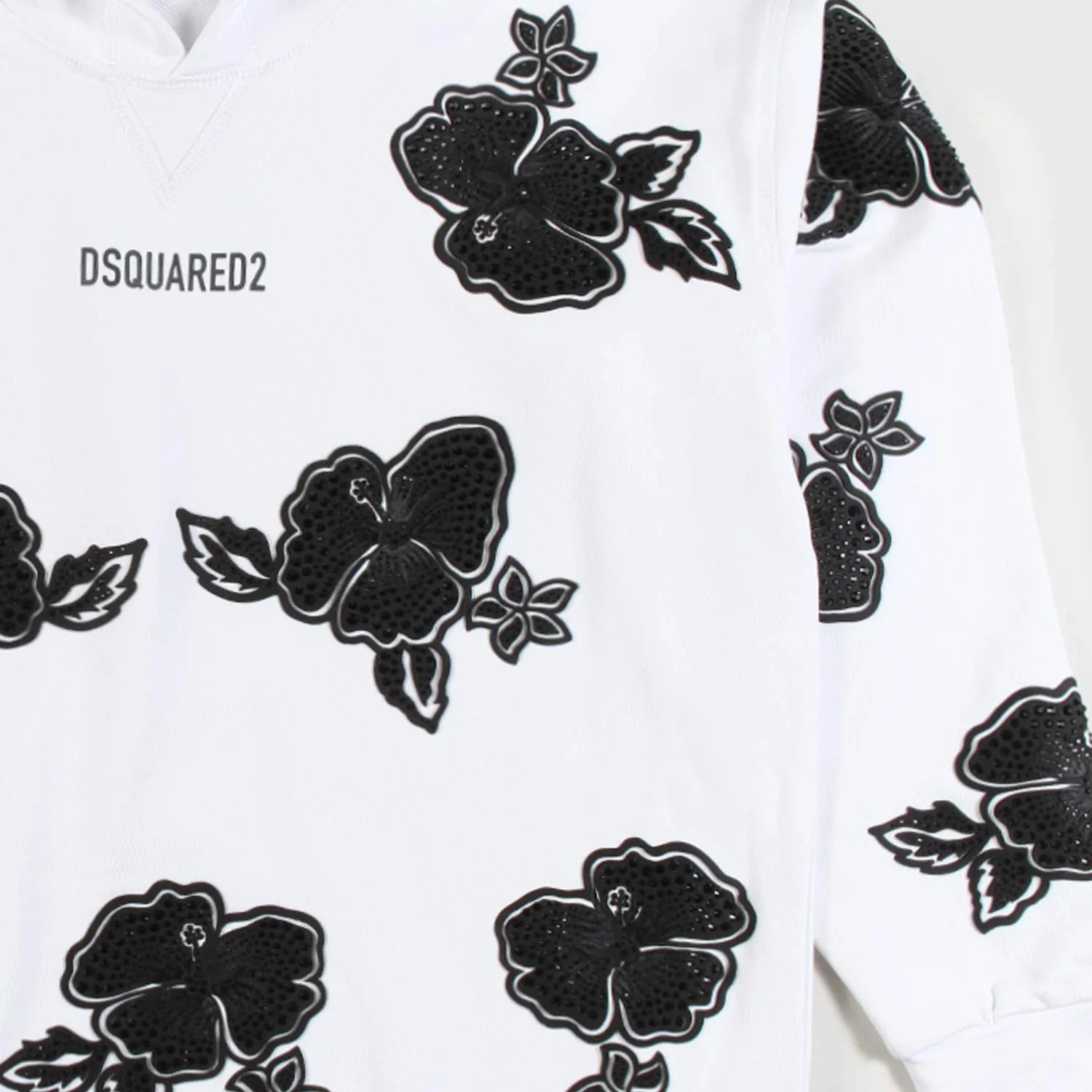 Felpa Oversize Bianca Ragazza