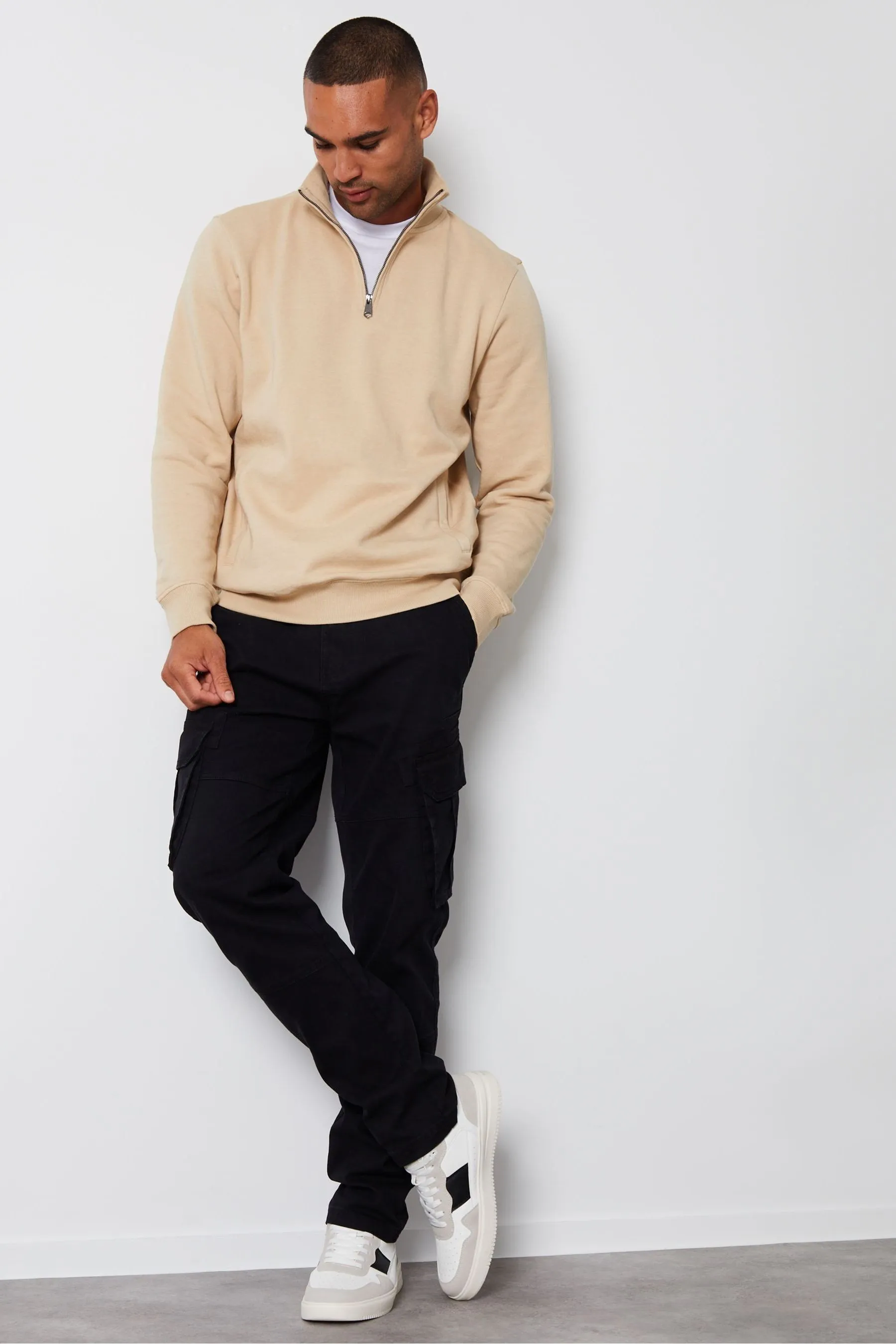 felpa Threadbare 1/4 Con zip
